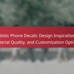 Artistic Phone Decals: Design Inspirations, Material Quality, and Customization Options