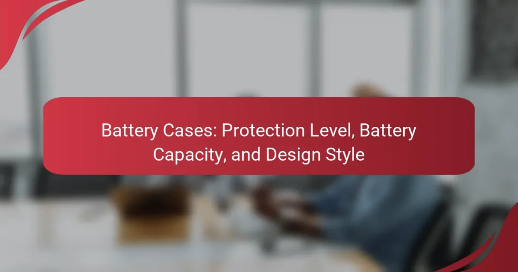 Battery Cases: Protection Level, Battery Capacity, and Design Style
