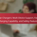 Car Chargers: Multi-Device Support, Fast Charging Capability, and Safety Features