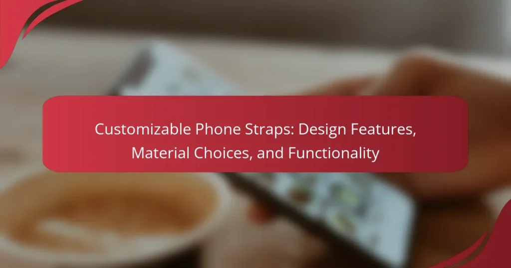 Customizable Phone Straps: Design Features, Material Choices, and Functionality