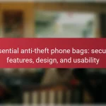 Essential anti-theft phone bags: security features, design, and usability
