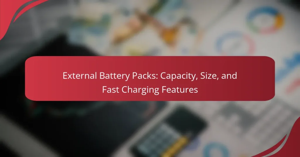 External Battery Packs: Capacity, Size, and Fast Charging Features