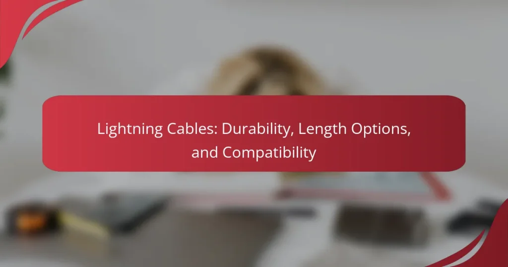 Lightning Cables: Durability, Length Options, and Compatibility