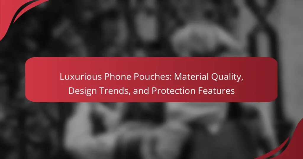 Luxurious Phone Pouches: Material Quality, Design Trends, and Protection Features
