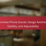 Minimalist Phone Stands: Design Aesthetics, Stability, and Adjustability