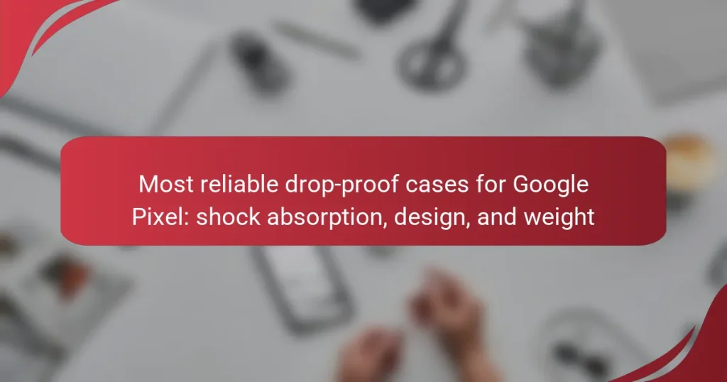 Most reliable drop-proof cases for Google Pixel: shock absorption, design, and weight