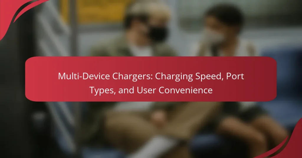 Multi-Device Chargers: Charging Speed, Port Types, and User Convenience