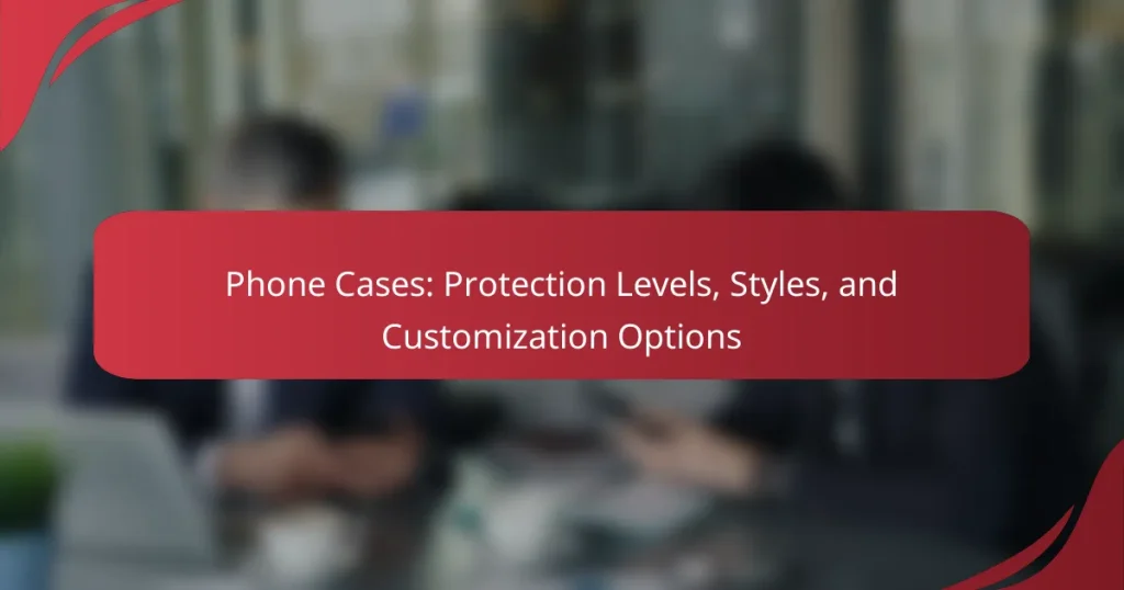Phone Cases: Protection Levels, Styles, and Customization Options