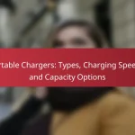 Portable Chargers: Types, Charging Speeds, and Capacity Options