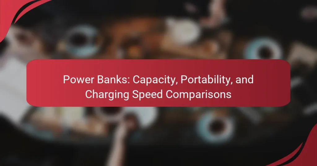 Power Banks: Capacity, Portability, and Charging Speed Comparisons