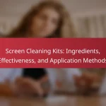 Screen Cleaning Kits: Ingredients, Effectiveness, and Application Methods