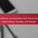 Smartphone Compatibility with Phone Stands: Adjustability, Stability, and Design