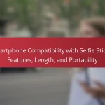 Smartphone Compatibility with Selfie Sticks: Features, Length, and Portability