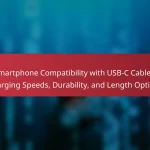 Smartphone Compatibility with USB-C Cables: Charging Speeds, Durability, and Length Options