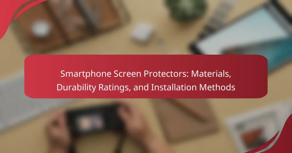 Smartphone Screen Protectors: Materials, Durability Ratings, and Installation Methods