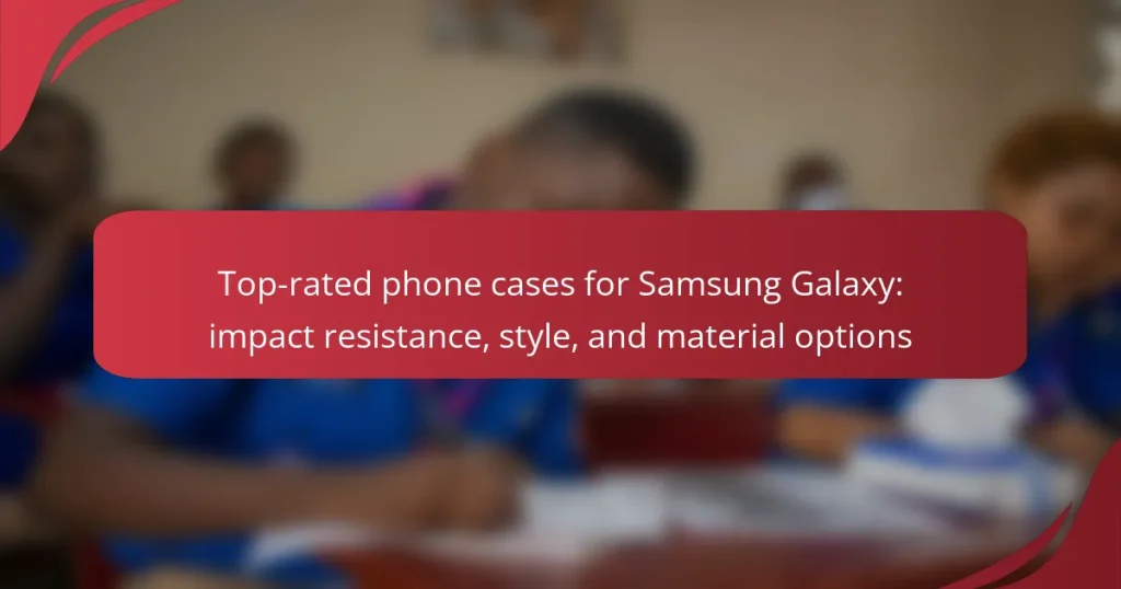 Top-rated phone cases for Samsung Galaxy: impact resistance, style, and material options