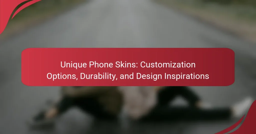 Unique Phone Skins: Customization Options, Durability, and Design Inspirations