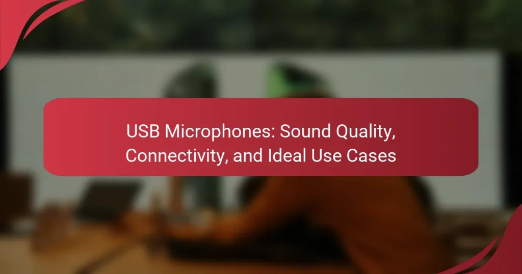 USB Microphones: Sound Quality, Connectivity, and Ideal Use Cases