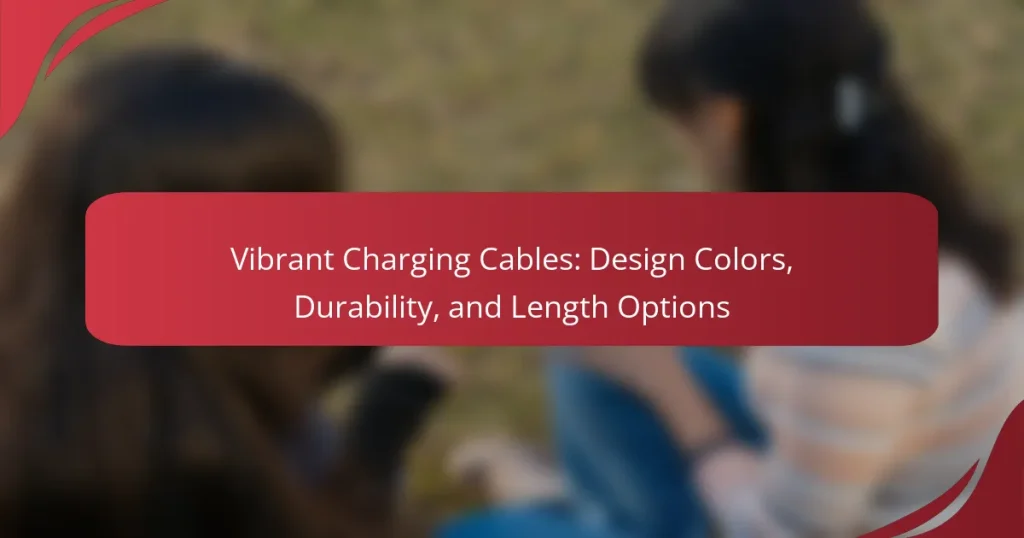Vibrant Charging Cables: Design Colors, Durability, and Length Options