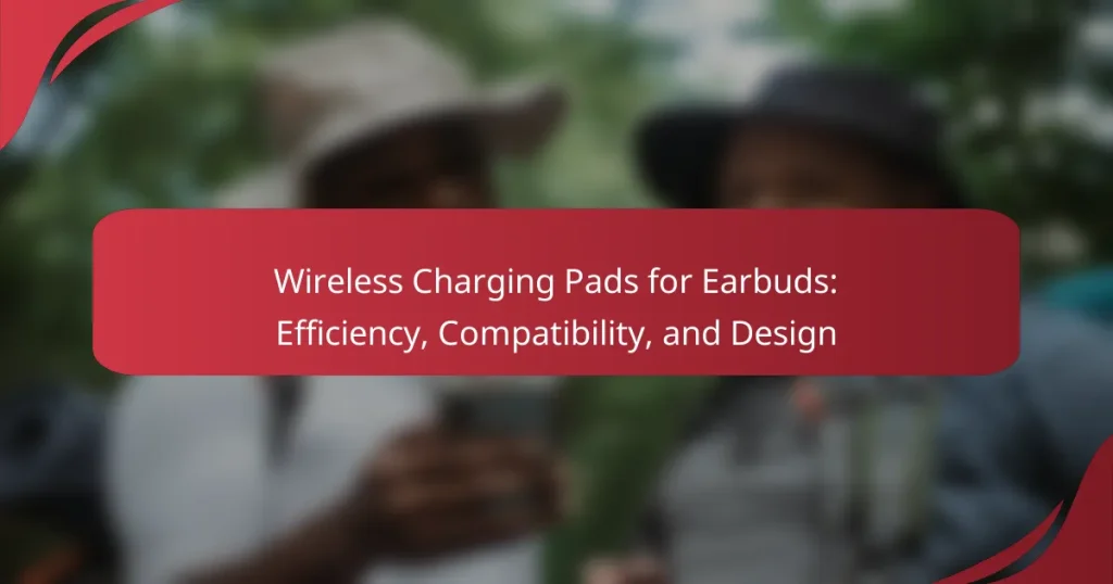 Wireless Charging Pads for Earbuds: Efficiency, Compatibility, and Design